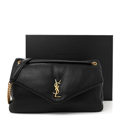 Saint Laurent Grained Lambskin Large Calypso Black 12 of 12