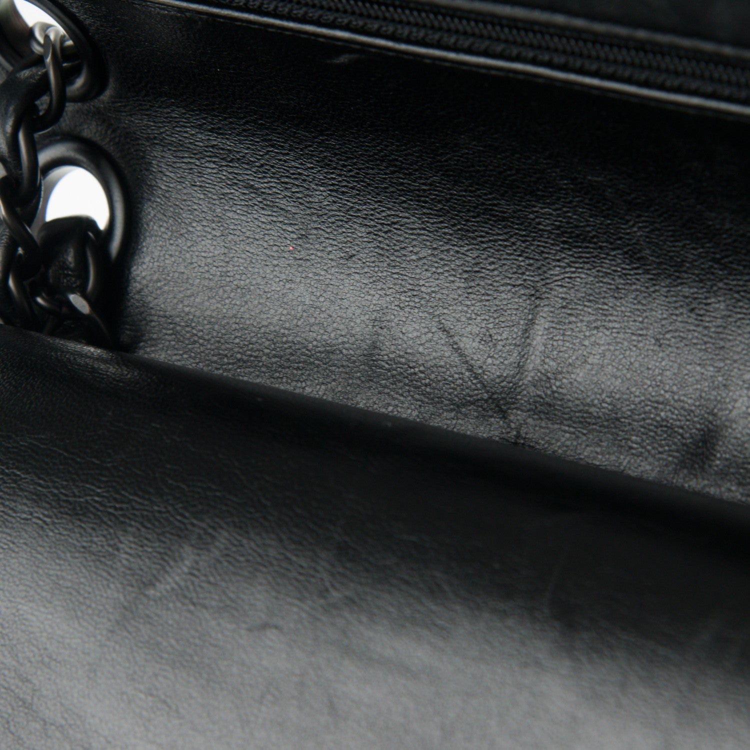 Chanel Lambskin Quilted Medium Double Flap Black 9 of 9