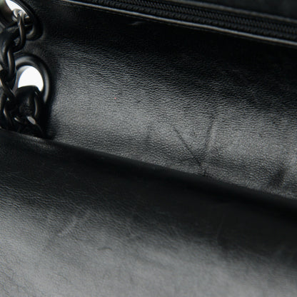 Chanel Lambskin Quilted Medium Double Flap Black 9 of 9