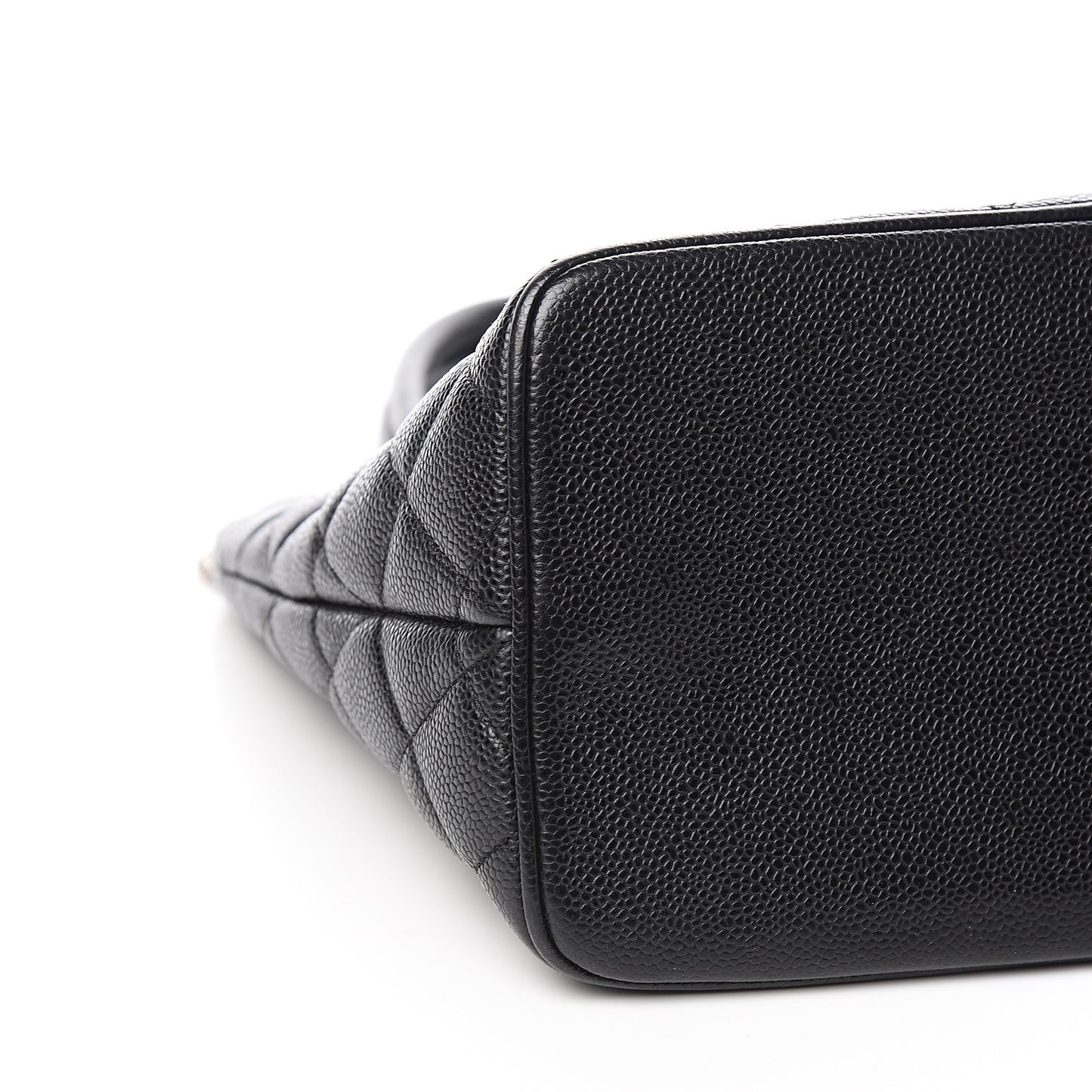 Caviar Quilted Medallion Tote Black