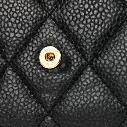 Chanel Caviar Quilted Large Flap Wallet Black 11 of 12