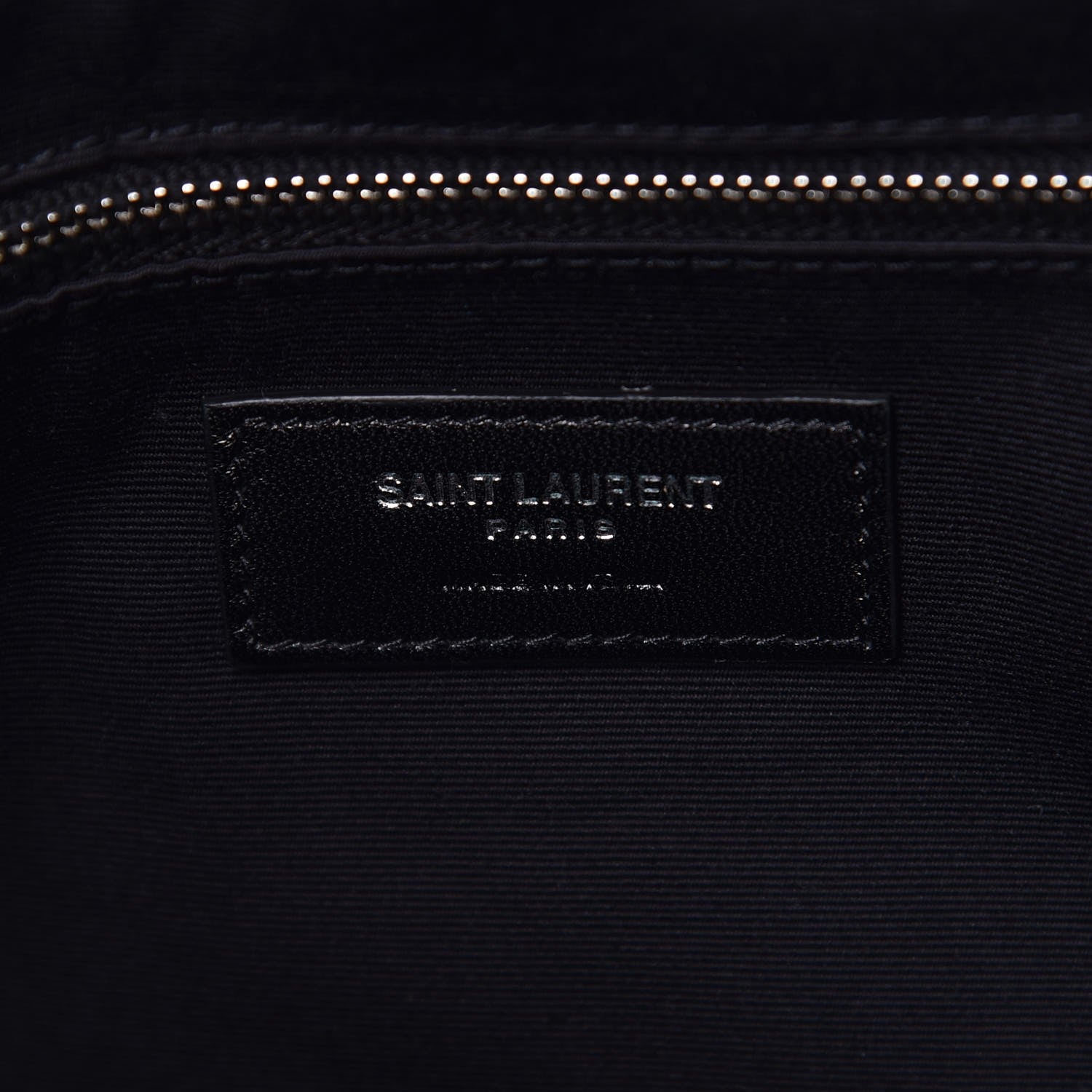 Saint Laurent Calfskin Y Quilted Monogram Large Loulou Shopper Deep Marine 6 of 7