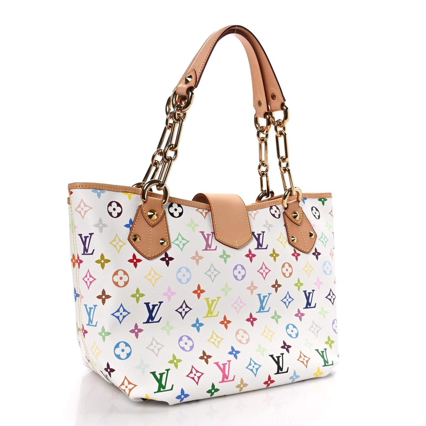 LOUIS VUITTON Monogram Multicolor Annie GM White