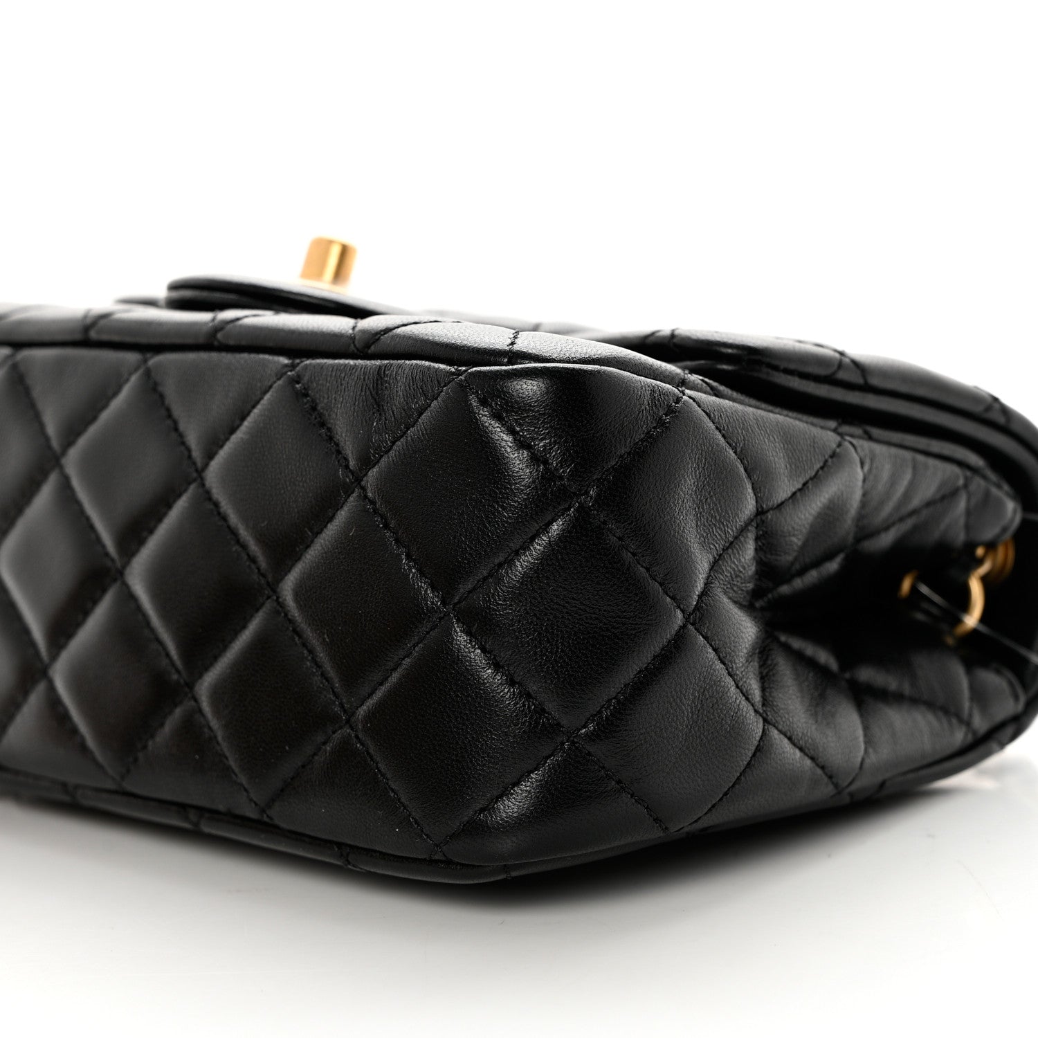 Chanel Lambskin Quilted Mini Pearl Crush Flap Black 9 of 9
