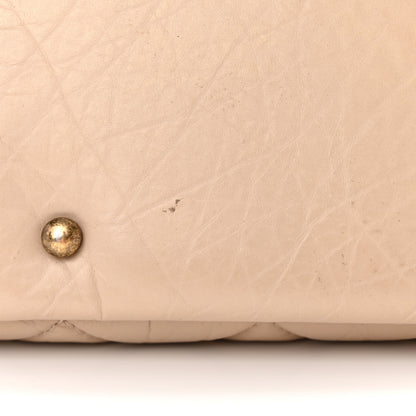 Chanel Aged Calfskin Quilted Large Pondichery Flap Beige 14 of 14