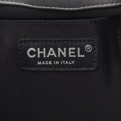 Chanel Metallic Lambskin Studded Chevron Quilted Small Stud Wars Drawstring Bag Silver 6 of 11