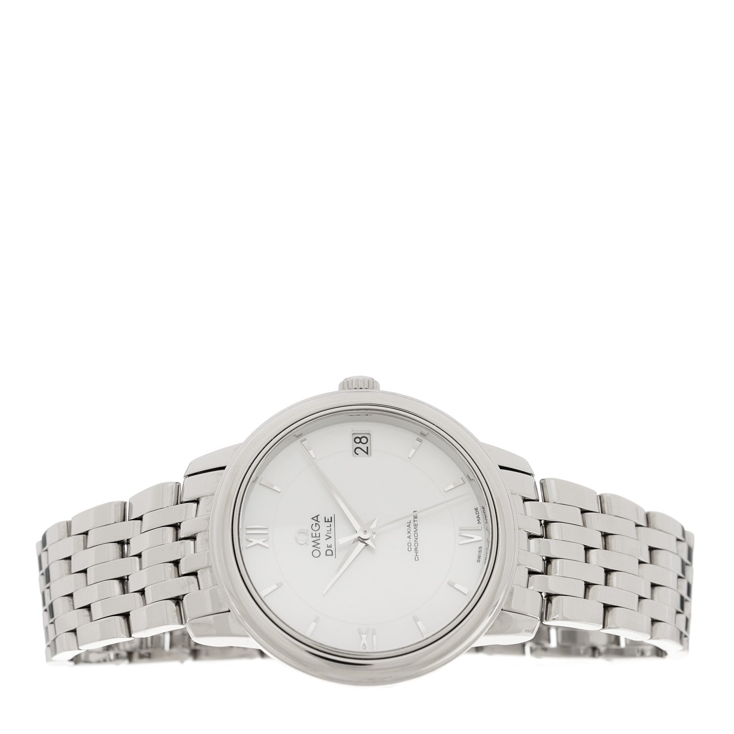 Omega Stainless Steel Mother of Pearl 32mm De Ville Prestige Co-Axial Automatic Watch 424.10.33.20.05.001 2 of 5