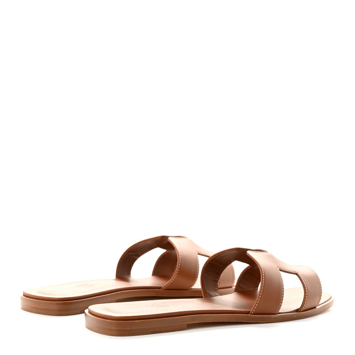 Hermes Box Calfskin Oran Sandals 41 Gold 4 of 10