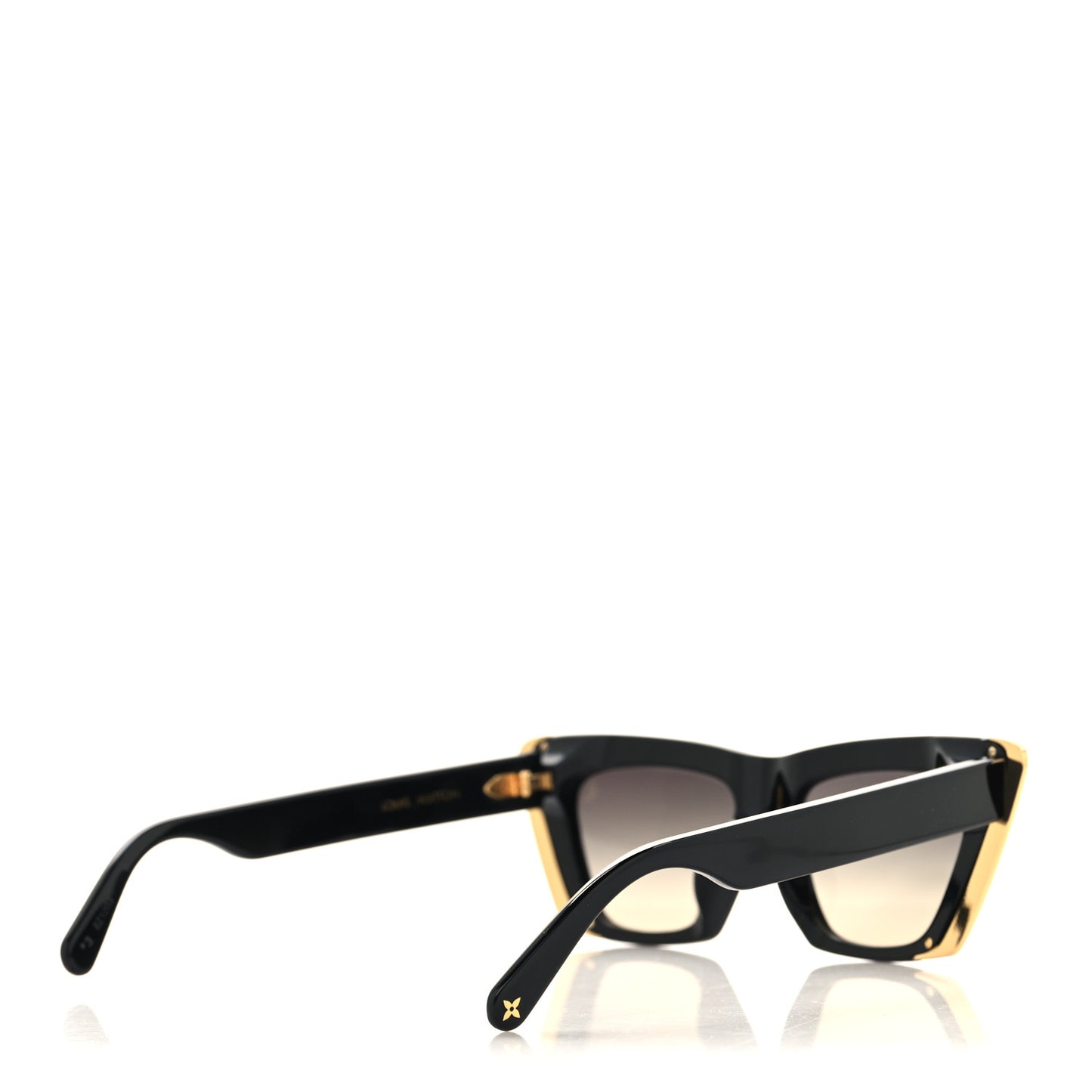 Acetate LV Moon Cat Eye Sunglasses Z1655E Black