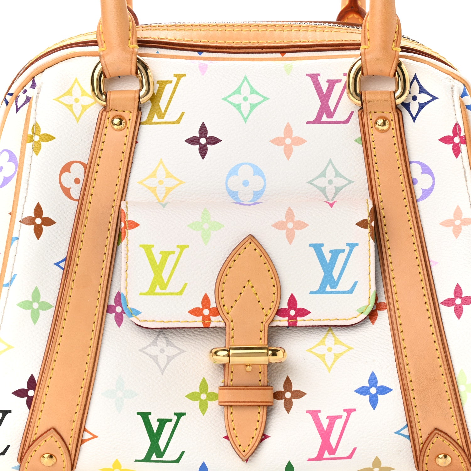 Louis Vuitton Monogram Multicolor Priscilla White 6 of 12