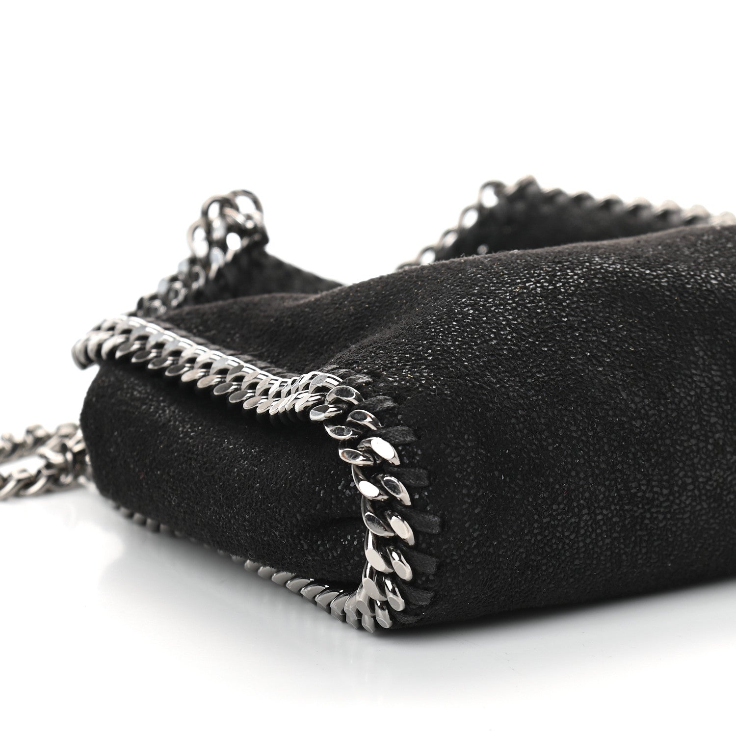Stella McCartney Shaggy Deer Tiny Falabella Tote Black 7 of 8