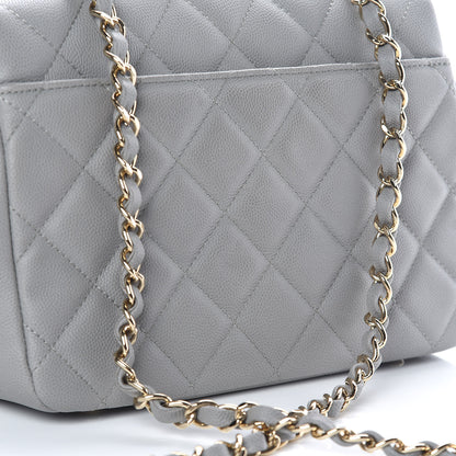 Chanel Caviar Quilted Medium Business Affinity Flap Grey 10 of 11