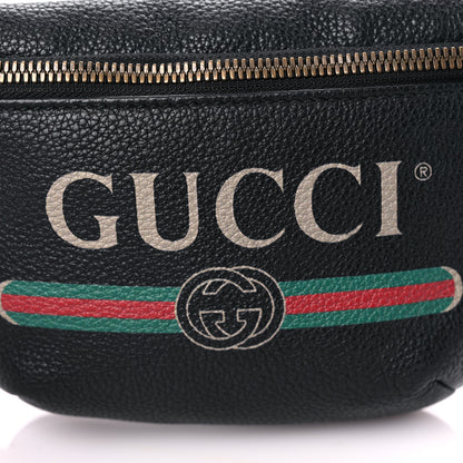 Gucci Grained Calfskin Small Logo Belt Bag Black 11 of 13