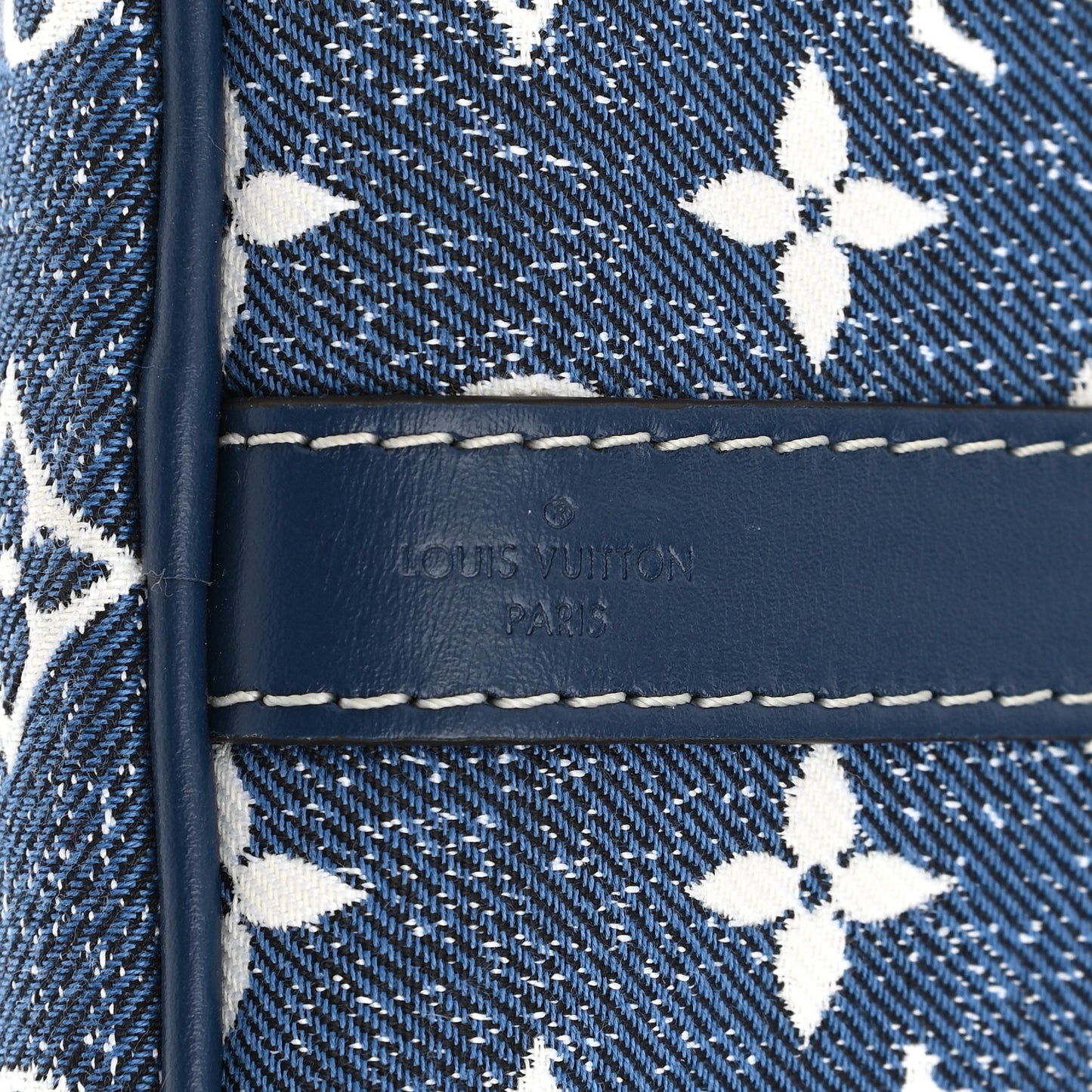 Monogram Jacquard Denim Speedy Bandouliere 25 Bleu
