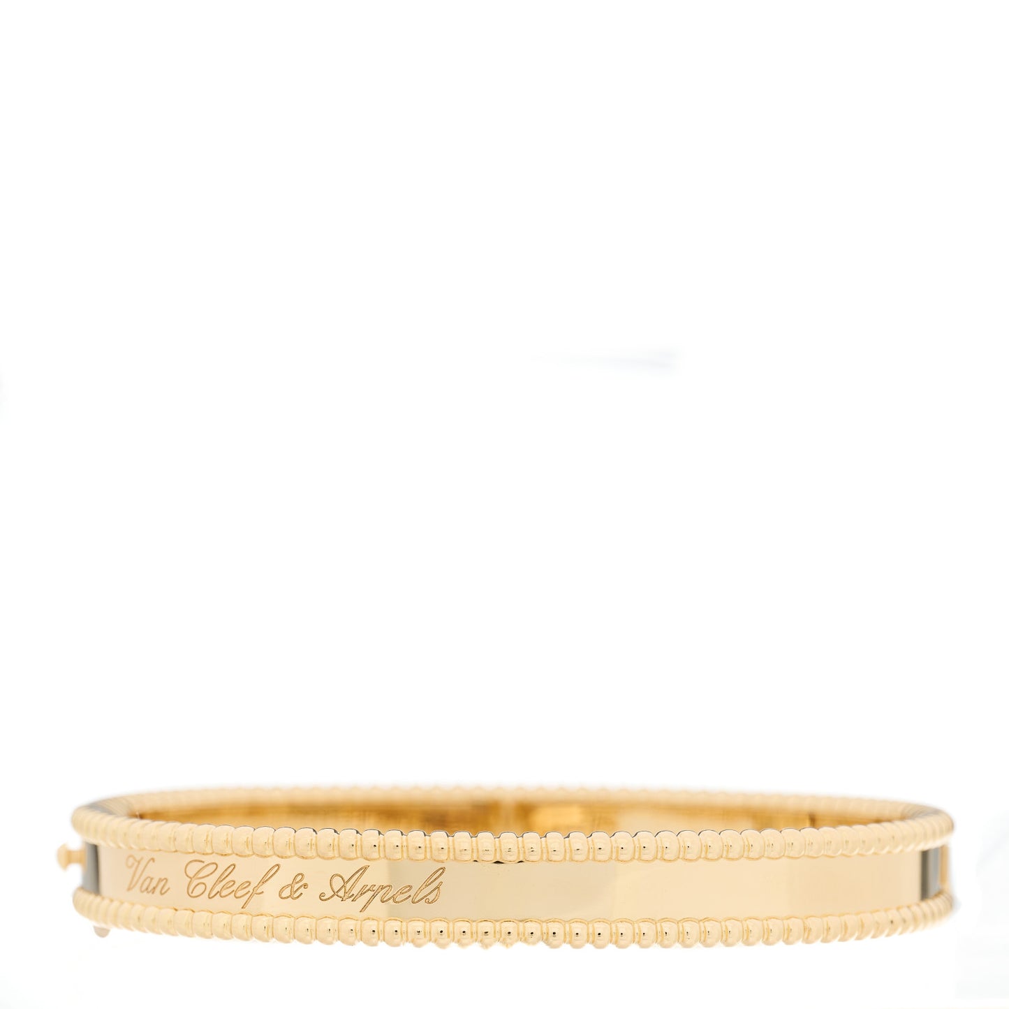 18K Yellow Gold Perlee Signature Bangle Bracelet M