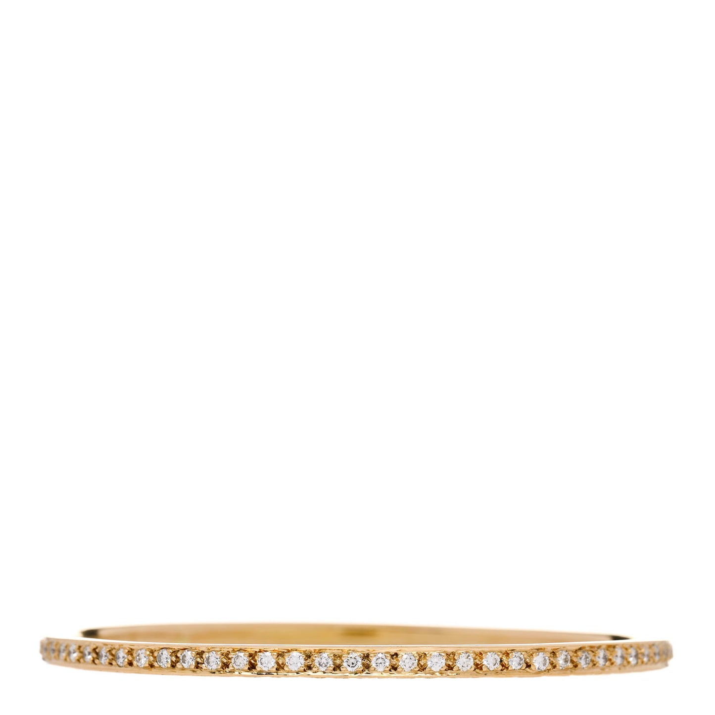 22K Yellow Gold Diamond True Love Bangle Bracelet
