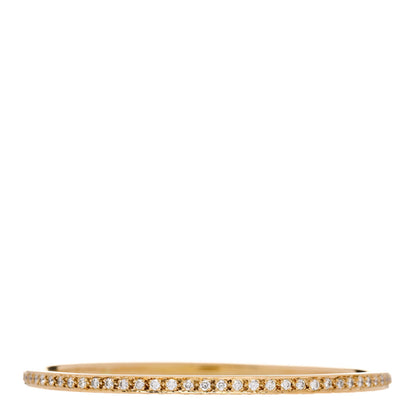 Chrome Hearts 22K Yellow Gold Diamond True Love Bangle Bracelet 1 of 4