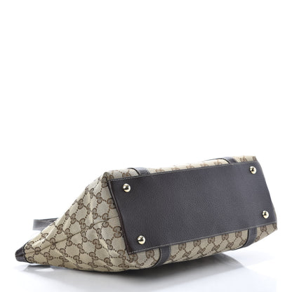 Gucci Monogram Medium Abbey Tote Dark Brown 4 of 11