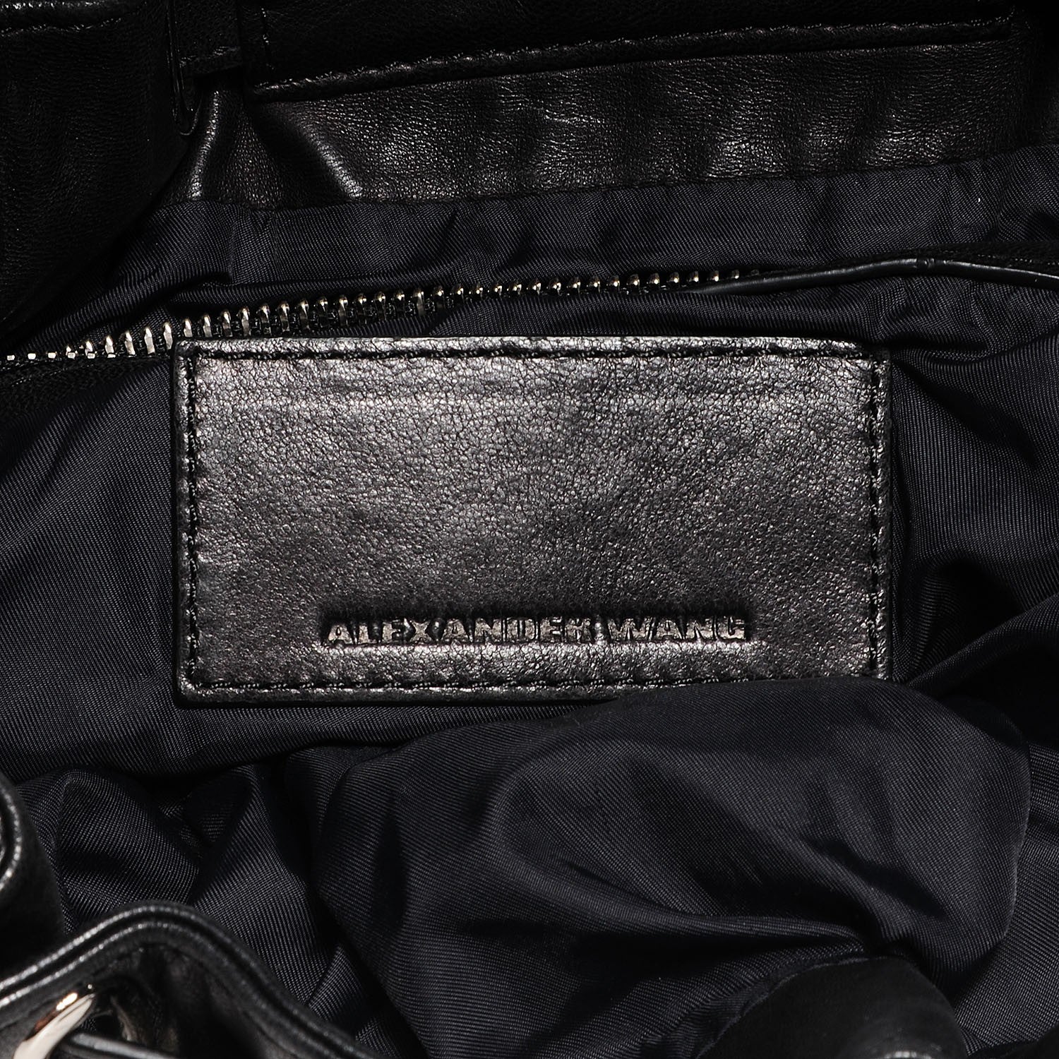 Alexander Wang Lambskin Marti Backpack Washed Black with Nickel Hardware 6 of 7