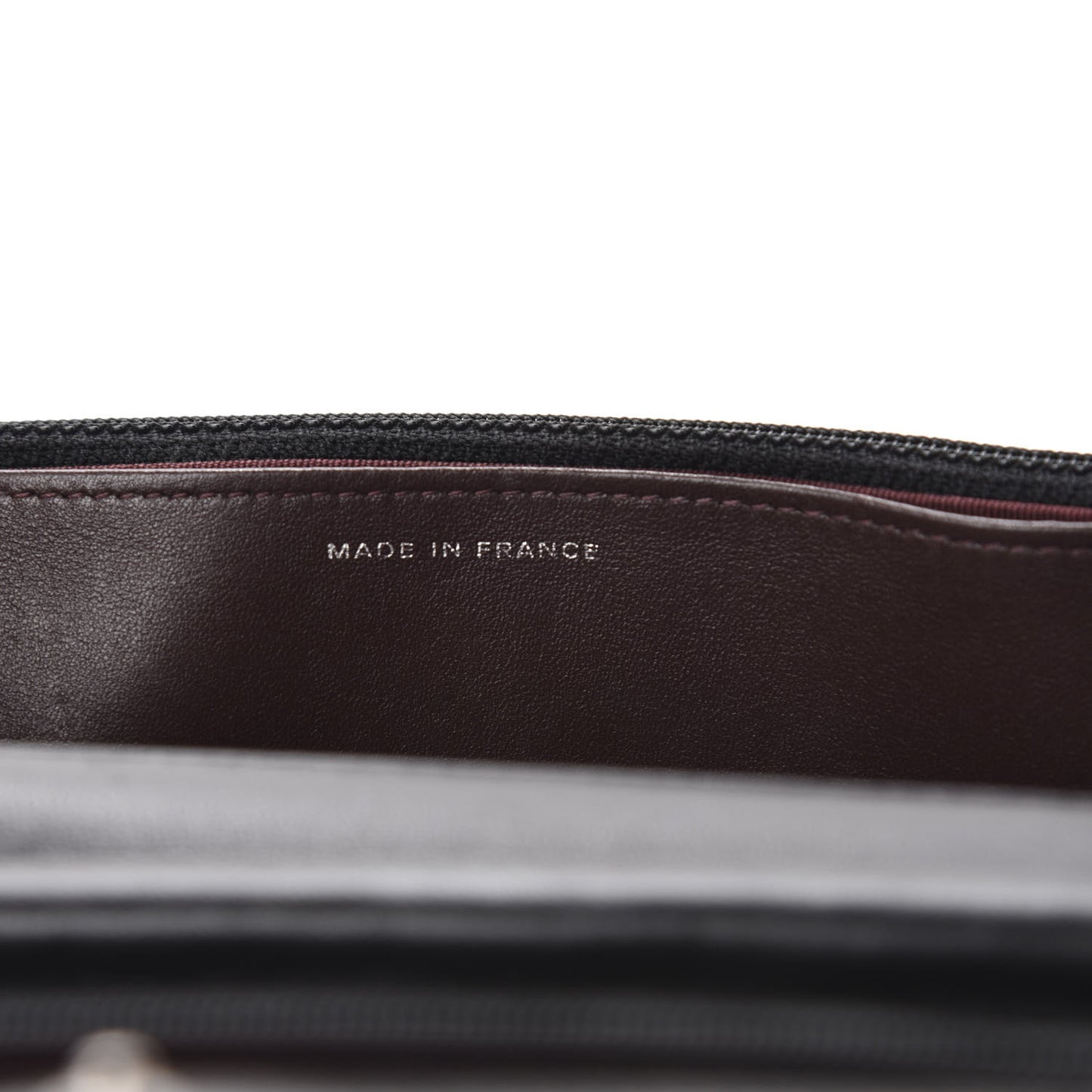 Lambskin Quilted Wallet On Chain WOC Black