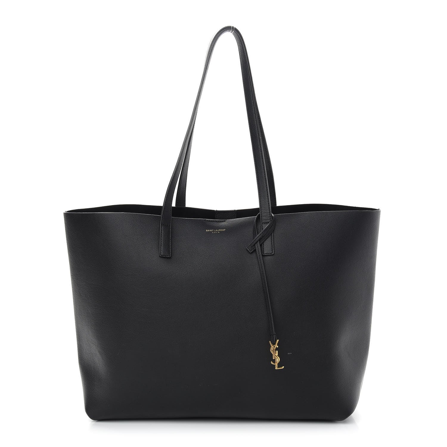 Saint Laurent Calfskin Large Shopping Tote Black 3 of 11