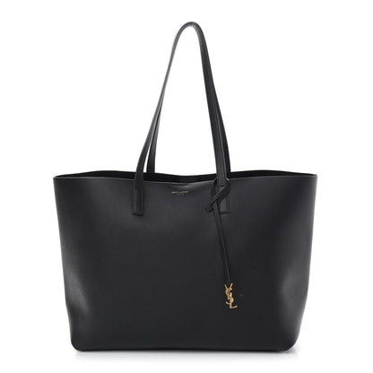 Saint Laurent Calfskin Large Shopping Tote Black 3 of 11