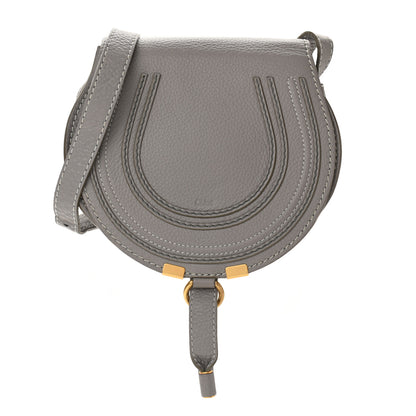 Chloe Calfskin Mini Marcie Round Crossbody Bag Cashmere Grey 1 of 11