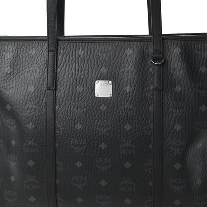 MCM Visetos Toni Shopper Tote Black 10 of 10