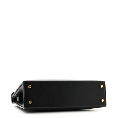 Hermes Tadelakt Mini Kelly Sellier 20 Black 4 of 11