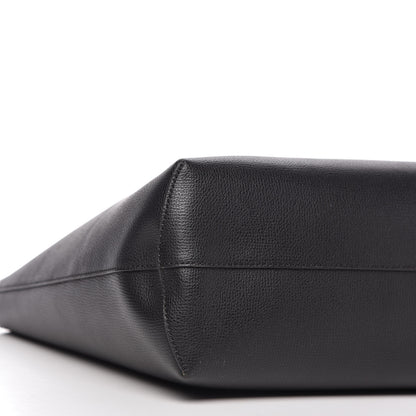 Fendi Vitello Vienna Enamel F is Fendi Shopping Tote Black Taupe 6 of 10