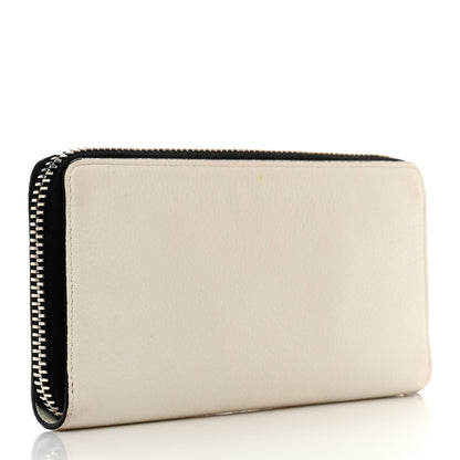 Christian Louboutin Calfskin Panettone Zip Around Wallet Loubi Snow 3 of 10