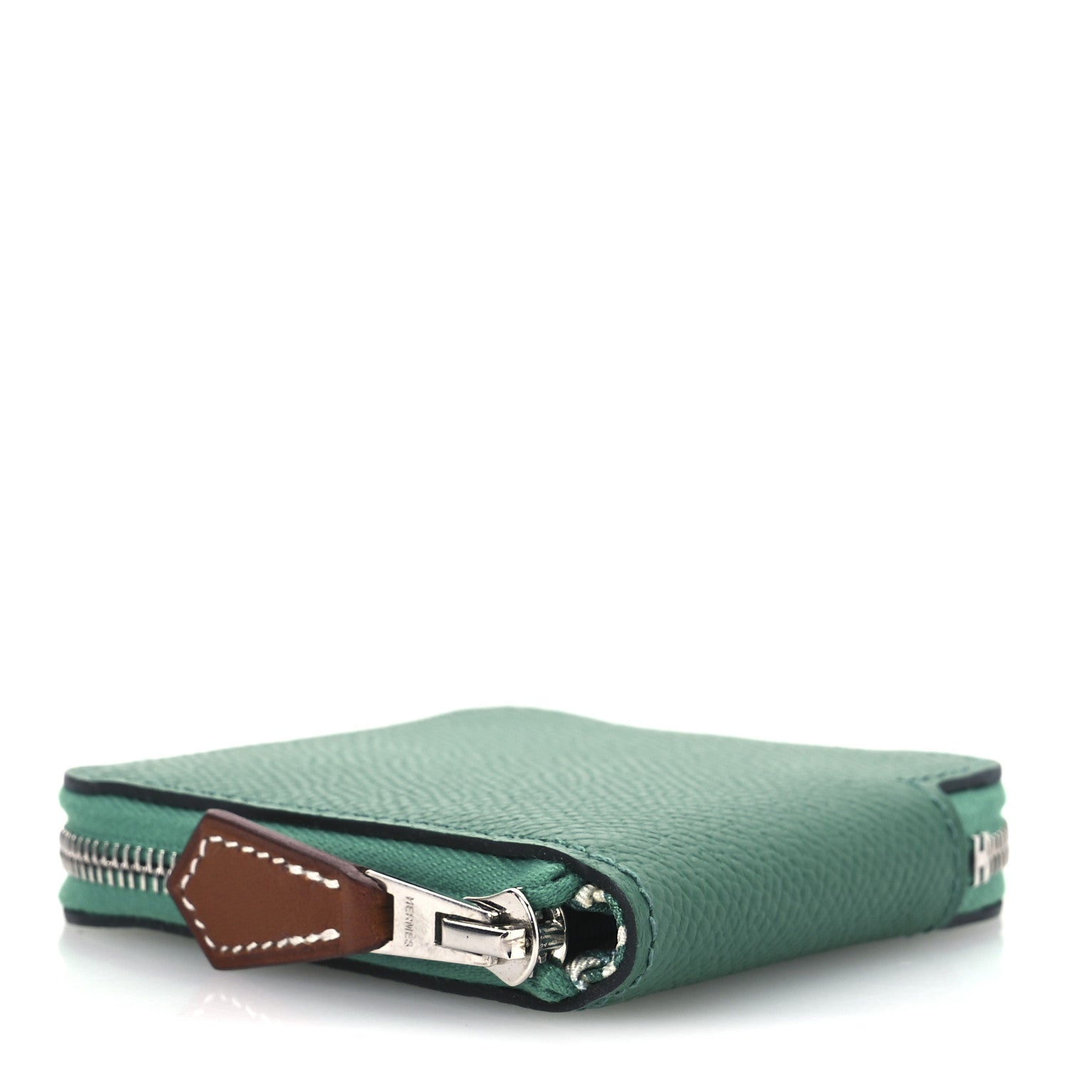 Hermes Epsom Silk'in Coin Purse Vert Jade 4 of 8