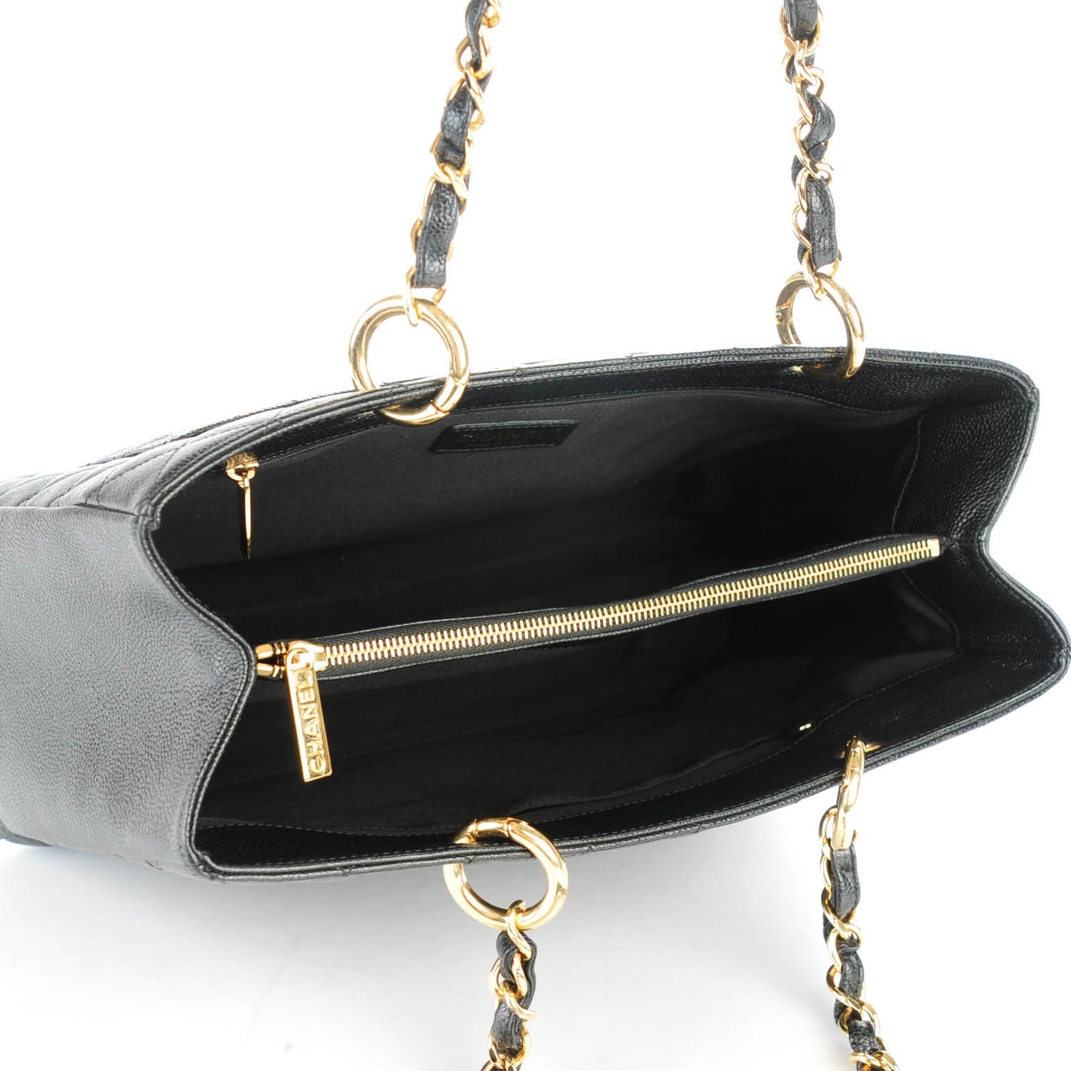Chanel Caviar Quilted Grand Shopping Tote GST Black 5 of 7