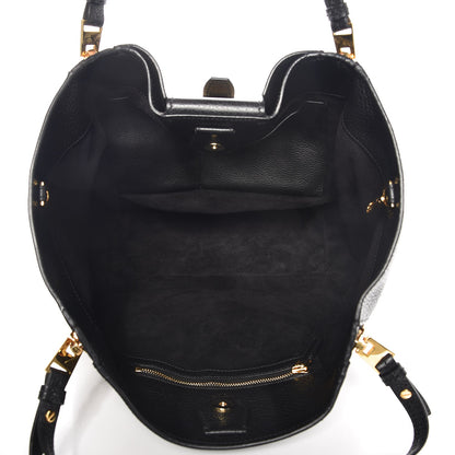 Tom Ford Grained Calfskin Sedgwick Medium Zipper Tote Black 5 of 6