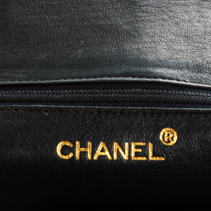 Chanel Lambskin Quilted CC Small Single Flap Black 6 of 8