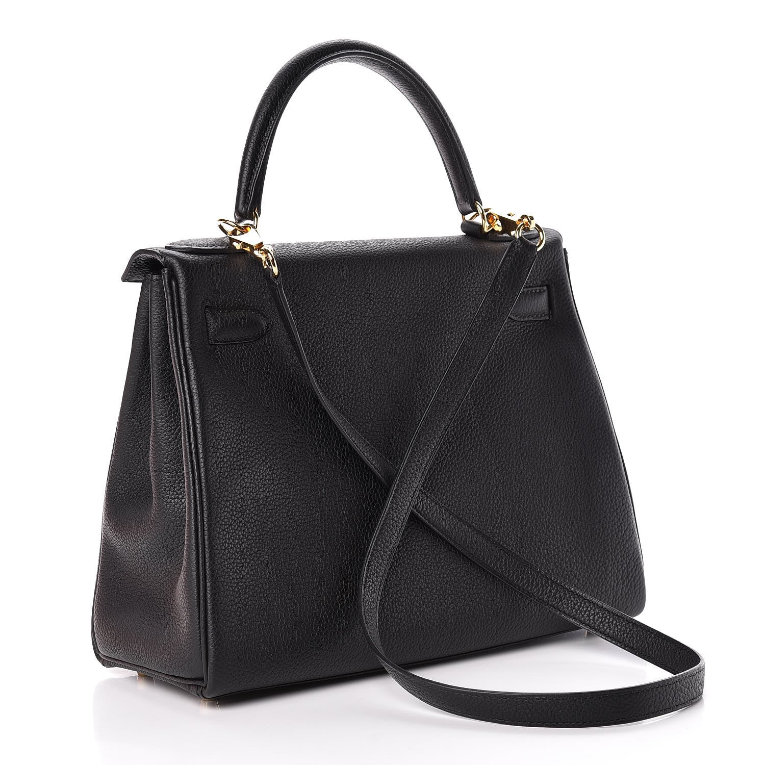 Hermes Togo Kelly Retourne 28 Black 3 of 38