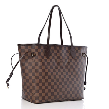 Louis Vuitton Damier Ebene Neo Neverfull MM Rose Ballerine 4 of 13