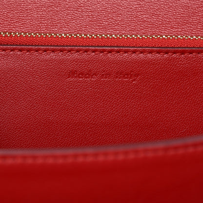 Celine Goatskin Medium Classic Box Flap Bag Carmin 7 of 7