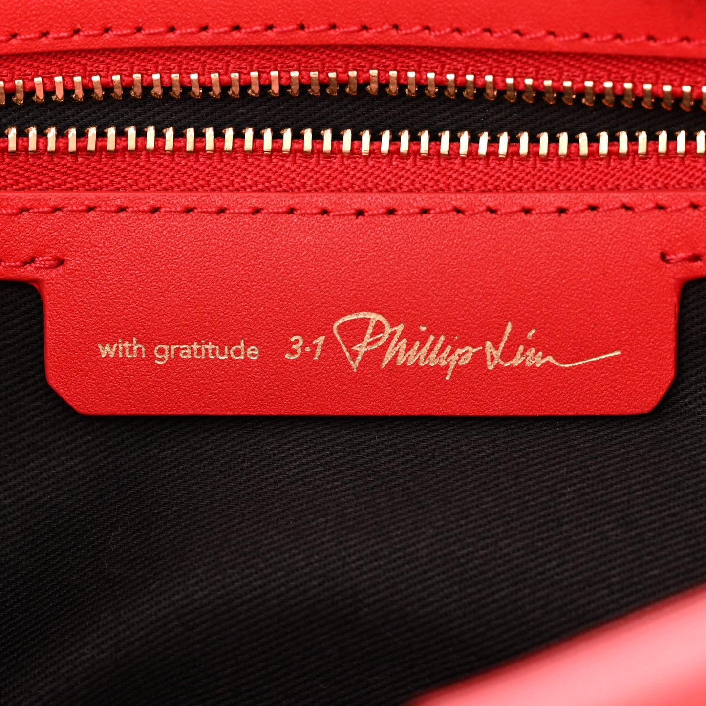 Calfskin Odita Lattice Pouch Red