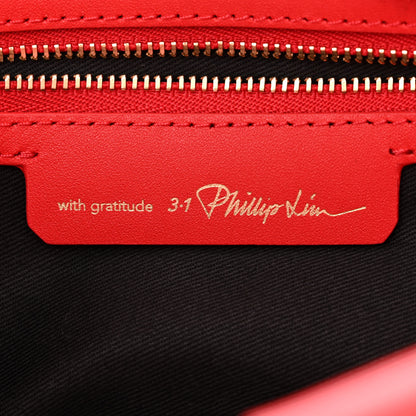 3.1 Phillip Lim Calfskin Odita Lattice Pouch Red 6 of 11
