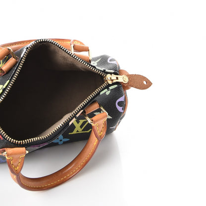 Louis Vuitton Monogram Multicolor Mini Sac HL Speedy Black 5 of 7