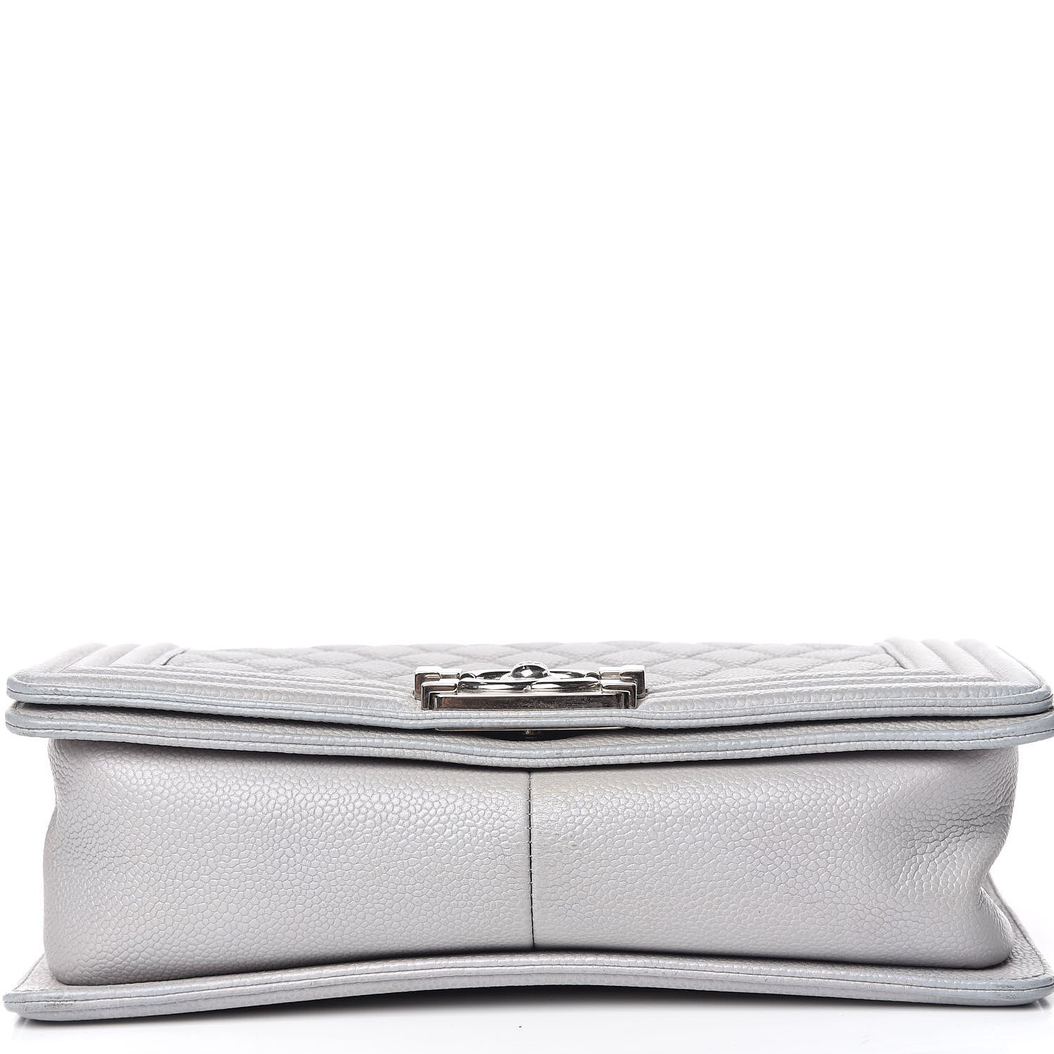Chanel Iridescent Caviar Quilted Medium Boy Flap Light Grey 13 of 13