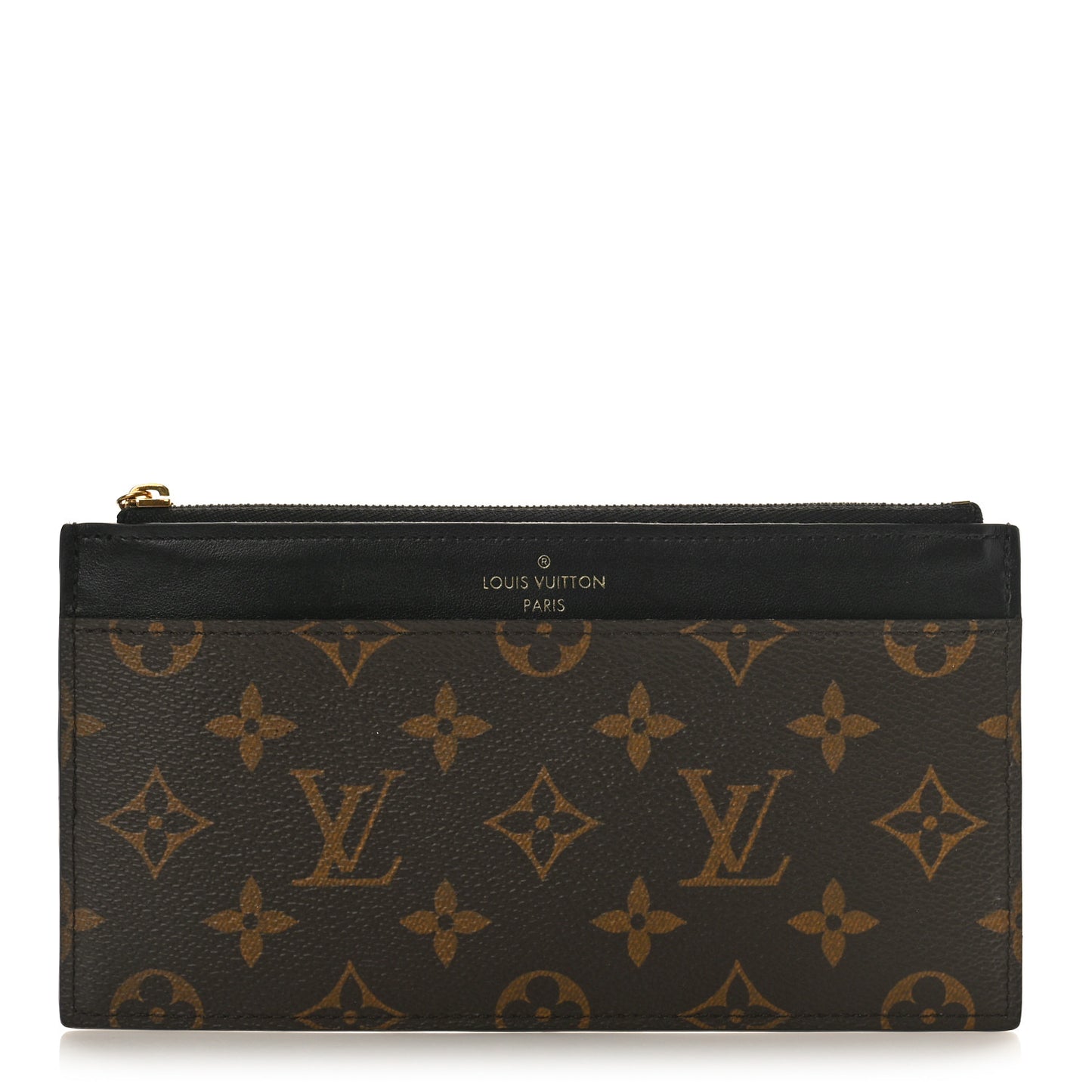 Monogram Slim Purse Black