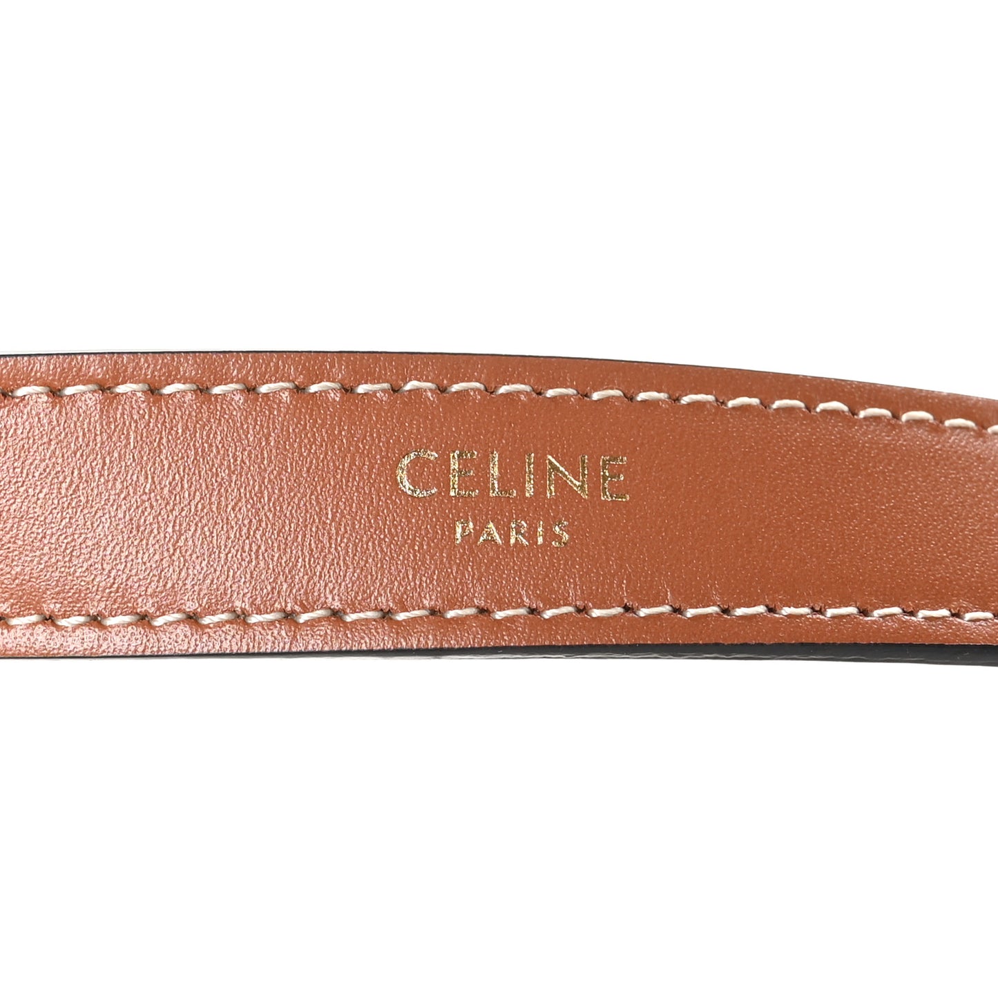 Canvas Calfskin Ava Triomphe Shoulder Bag White