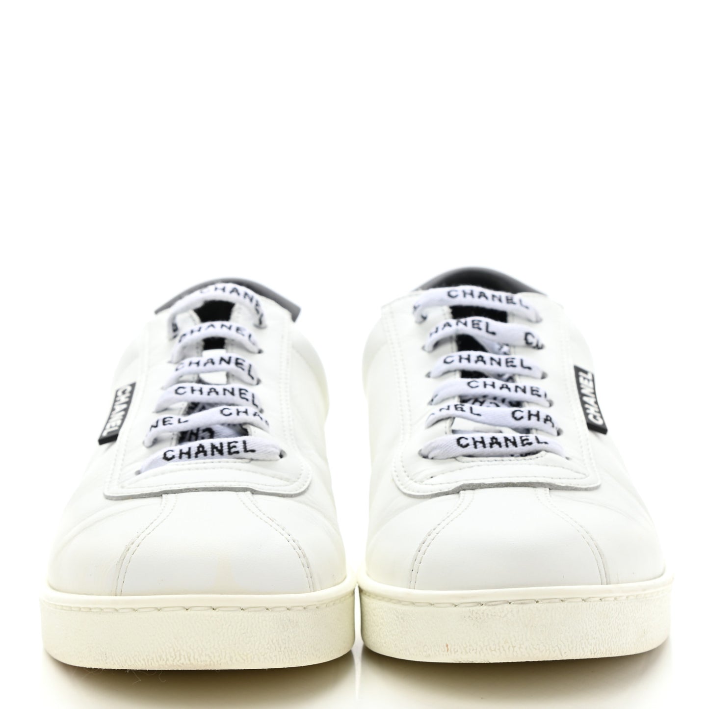 Calfskin CC Womens Sneakers 40 White