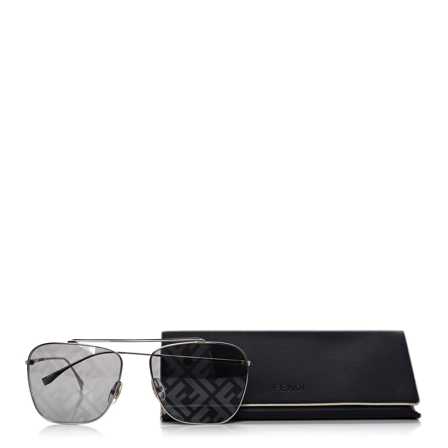Metal Aviator Sunglasses FF0406/S Silver