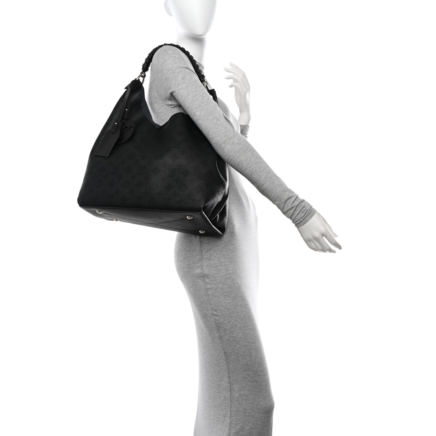 Louis Vuitton Mahina Carmel Hobo Black 2 of 11
