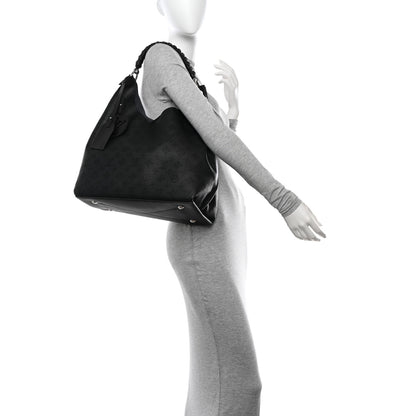 Louis Vuitton Mahina Carmel Hobo Black 2 of 11