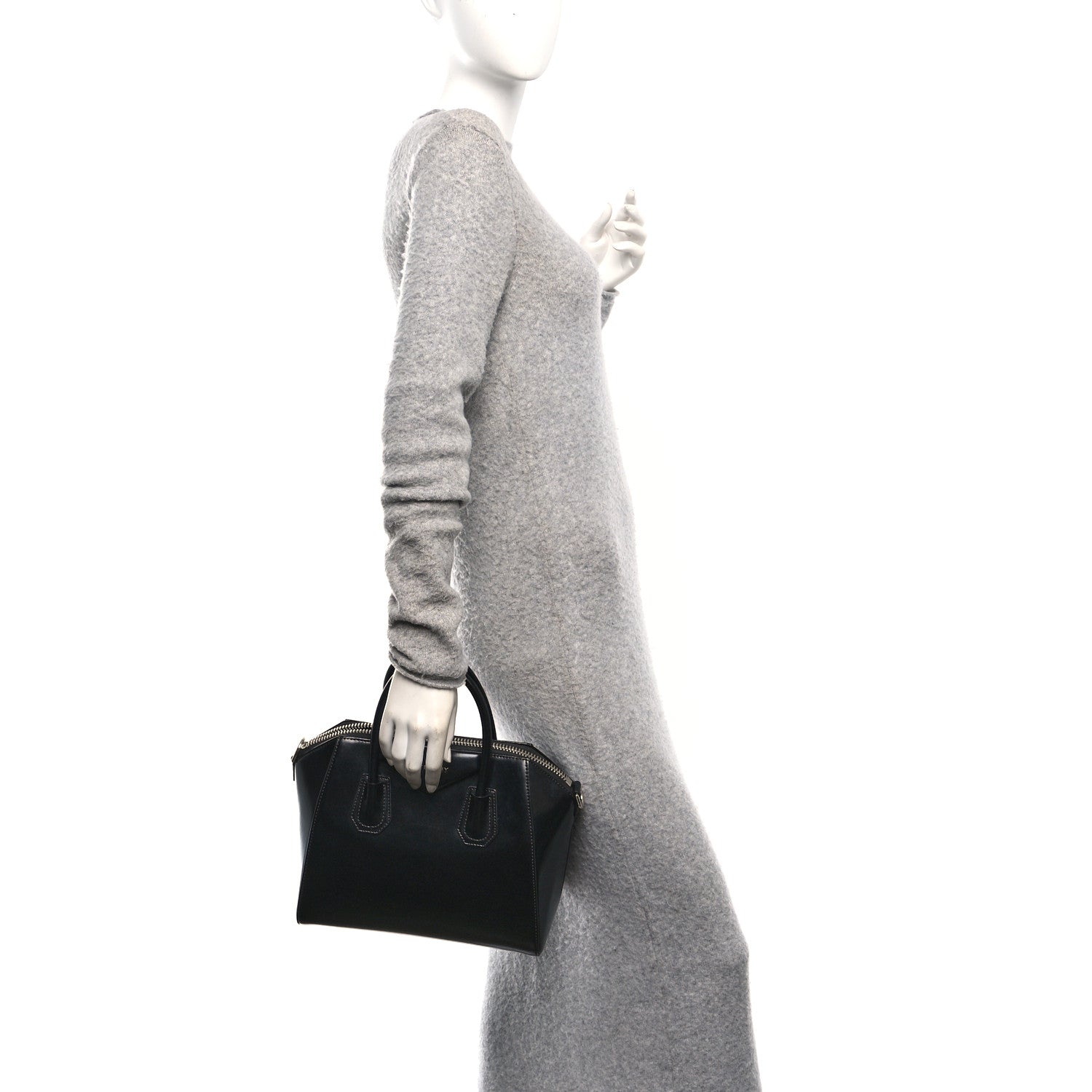 Givenchy Shiny Lord Calfskin Small Antigona Black 2 of 10