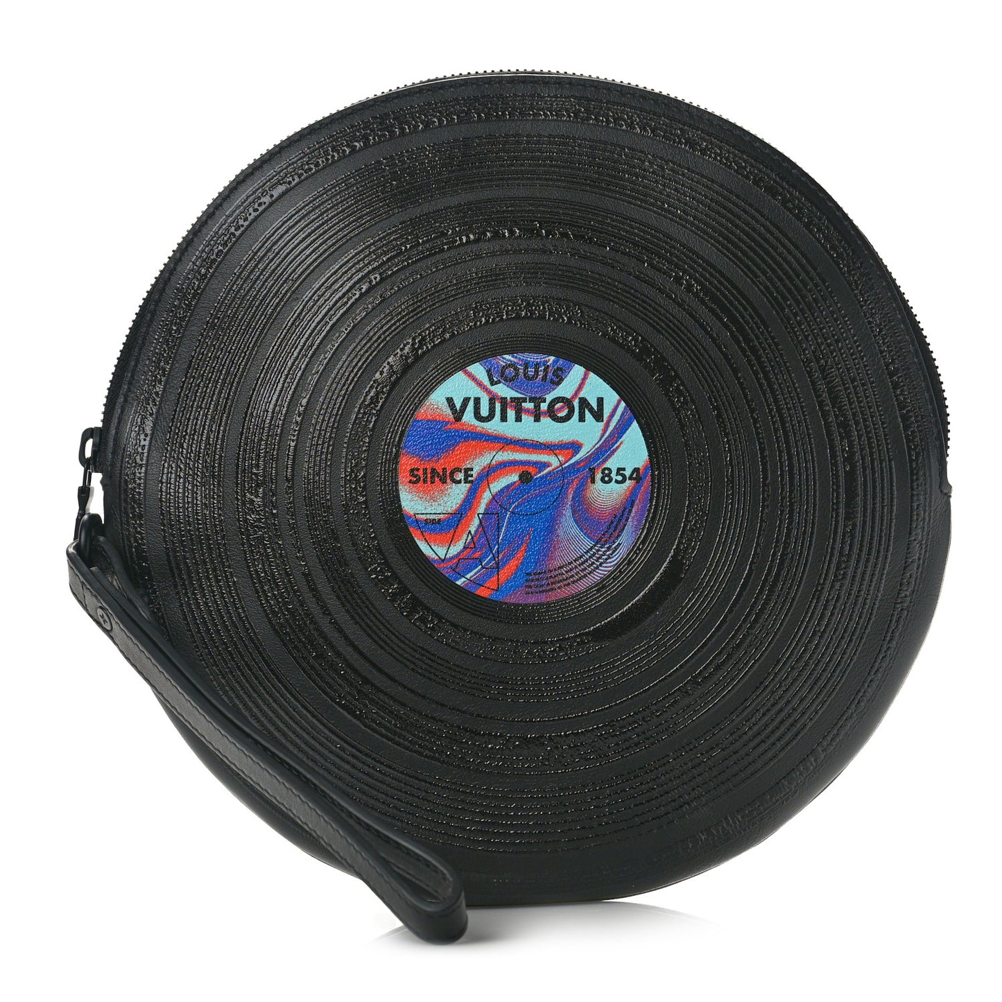 Calfskin Since 1854 Disc Pouch Black Multicolor
